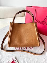 Valentino Garavani Alltime Brown Leather - 26x21x17cm - 2