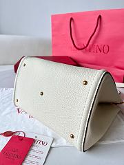 Valentino Garavani Alltime White Leather Bag - 26x21x17cm - 3