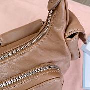 Miumiu Brown Leather Hobo Bag - 21x12x6cm - 4