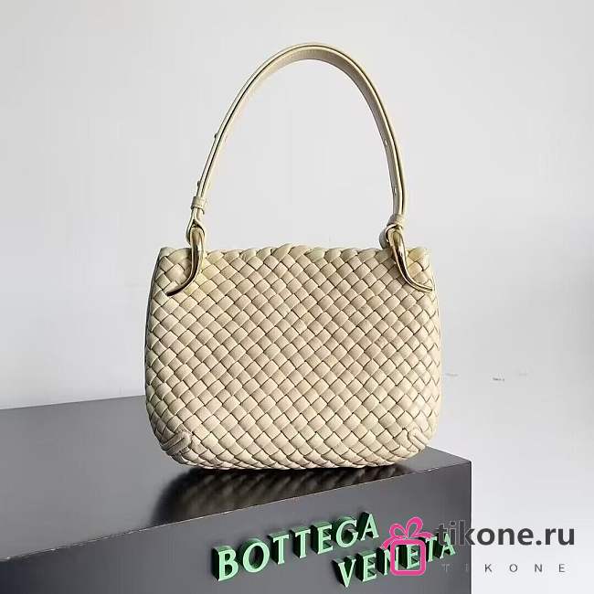 Bottega Veneta Small Clicker In Porridge Shoulder Bag - 27x19x11.5cm  - 1