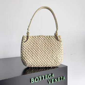 Bottega Veneta Small Clicker In Porridge Shoulder Bag - 27x19x11.5cm 