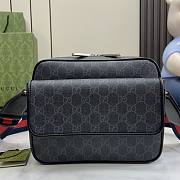 Gucci Small GG Crossbody Bag Black GG Supreme Canvas - 23x18x12 - 6