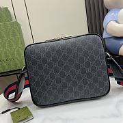 Gucci Small GG Crossbody Bag Black GG Supreme Canvas - 23x18x12 - 5