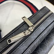 Gucci Small GG Crossbody Bag Black GG Supreme Canvas - 23x18x12 - 3