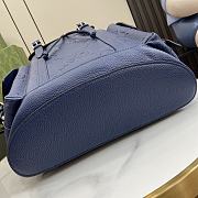 Gucci Jumbo GG Backpack Blue GG Leather - 34x41x12cm - 3