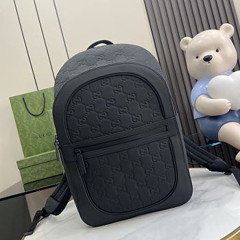 Gucci GG Rubber-Effect Backpack - 34x26x14cm