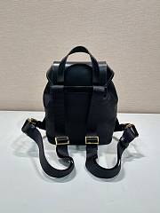 Prada Medium Re-Nylon And Brushed Leather Backpack - 25x20.5x11.5cm - 6