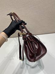 Prada Medium Leather Handbag Dark Brown - 32x15.5x12cm - 6