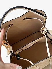 LV Néonoé MM Monogram Empreinte Leather Cream  Beige M46526 - 26x26x17.5cm - 4