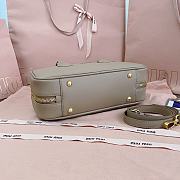 Miumiu Arcadie Leather Medium Bag Cameo - 27x12x9cm - 5