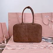 Miumiu Suede Beau Bag Brown - 34x23x10cm - 5