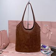 Miumiu Ivy Suede Bag Brown - 40x35cm - 3