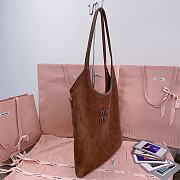 Miumiu Ivy Suede Bag Brown - 40x35cm - 2