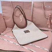 Miumiu Ivy Canvas Bag Beige - 40x35cm - 3