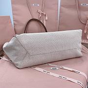 Miumiu Ivy Canvas Bag Beige - 37x36x18cm - 5