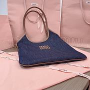 Miumiu Ivy Denim Bag Blue - 40x35cm - 3