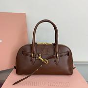 Miumiu Aventure Nappa Leather Top-Handle Bag Briarwood - 31x27x11cm - 1