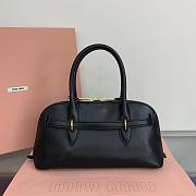 Miumiu Aventure Nappa Leather Top-Handle Bag Black - 31x27x11cm - 3