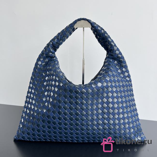 Bottega Veneta Large Hop Intrecciato Leather and Denim - 54x24x13cm - 1