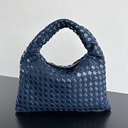 Bottega Veneta Small Hop Intrecciato Leather and Denim - 41x20.5x7.5cm - 1