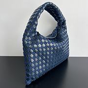 Bottega Veneta Small Hop Intrecciato Leather and Denim - 41x20.5x7.5cm - 4