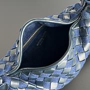 Bottega Veneta Small Hop Intrecciato Leather and Denim - 41x20.5x7.5cm - 2