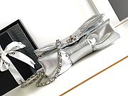 Chanel Clutch Metallic Lambskin & Silver-Tone Metal Silver - 15x22x4cm - 5