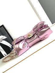 Chanel Clutch Metallic Lambskin & Silver-Tone Metal Pink - 15x22x4cm - 5