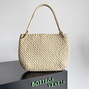 Bottega Veneta Clicker In Beige Shoulder Bag - 38x25x10cm - 1