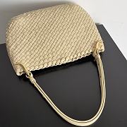 Bottega Veneta Clicker In Beige Shoulder Bag - 38x25x10cm - 4