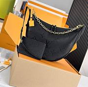 LV Loop Hobo Black Monogram Empreinte Leather M46725 - 38x26x10cm - 1