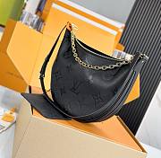 LV Loop Hobo Black Monogram Empreinte Leather M46725 - 38x26x10cm - 4