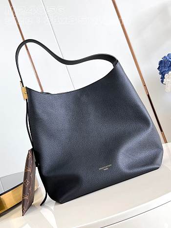 LV Low Key Hobo MM Bag Black M24856 - 31x35x18cm