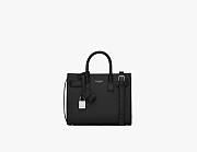 YSL Sac De Jour Nano In Grained Leather Black - 22x17x9cm - 1