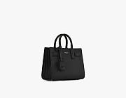 YSL Sac De Jour Nano In Grained Leather Black - 22x17x9cm - 5