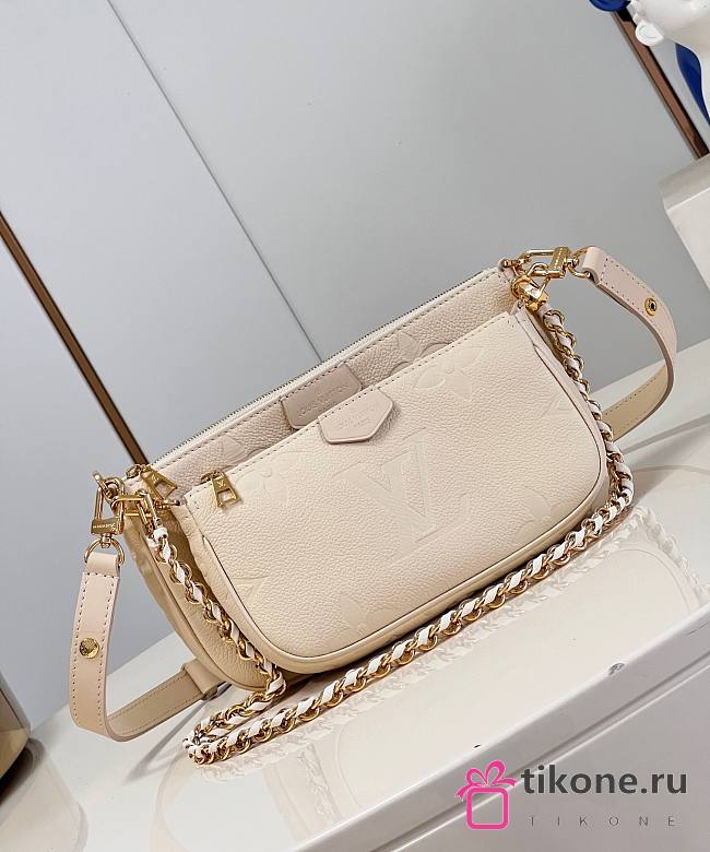 LV Multi Pochette Accessoires Cream M46568 - 25x14.5x4.5cm - 1