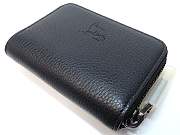 Christian Louboutin Panettone Coin purse Grained Calf Leather Black - 5