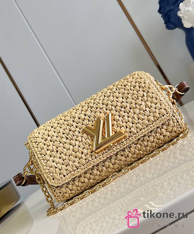 LV Twist West Raffia M25030 - 23.5x12x7cm - 1