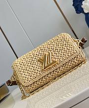 LV Twist West Raffia M25030 - 23.5x12x7cm - 1