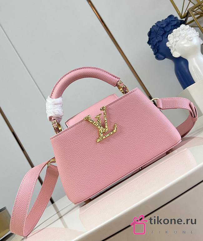 LV Capucines East-West Mini Rose Jasmin M24671 - 22x12x8cm - 1