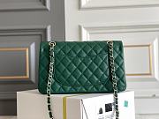 Chanel Classic Green Caviar Light Gold Hardware Bag 15.5×25.5×6.5cm - 6