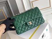 Chanel Classic Green Caviar Light Gold Hardware Bag 15.5×25.5×6.5cm - 4