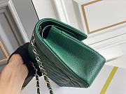 Chanel Classic Green Caviar Light Gold Hardware Bag 15.5×25.5×6.5cm - 3