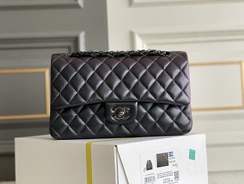 Chanel Classic Black Caviar Black Hardware Bag 15.5×25.5×6.5cm