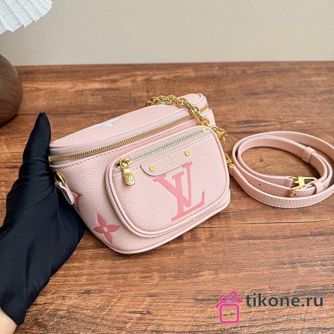 LV Mini Bumbag Bicolor Monogram Empreinte Leather Pink - 17x12x9.5cm - 1