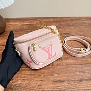 LV Mini Bumbag Bicolor Monogram Empreinte Leather Pink - 17x12x9.5cm - 1