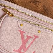 LV Mini Bumbag Bicolor Monogram Empreinte Leather Pink - 17x12x9.5cm - 5