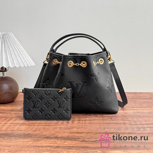 LV Bundle Monogram Empreinte Leather Black M47209 - 28x20x11.5cm - 1