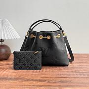 LV Bundle Monogram Empreinte Leather Black M47209 - 28x20x11.5cm - 1