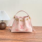 LV Bundle Monogram Empreinte Leather Pink M46492 - 28x20x11.5cm - 4